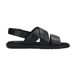 Leder Sandale schwarz
