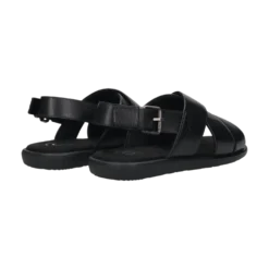 Leder Sandale schwarz