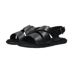 Leder Sandale schwarz