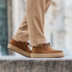 Leder Schnürer cognac