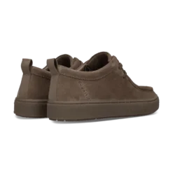 Leder Schnürer taupe