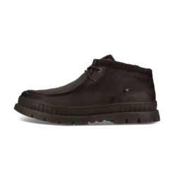 Leder Schnürstiefel beige