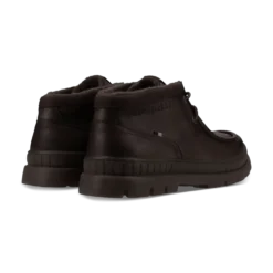 Leder Schnürstiefel beige