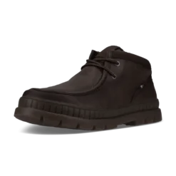 Leder Schnürstiefel beige