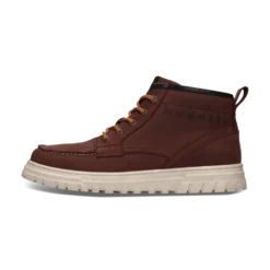 Leder Schnürstiefel bordeaux