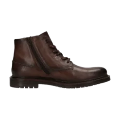 Leder Schnürstiefel braun