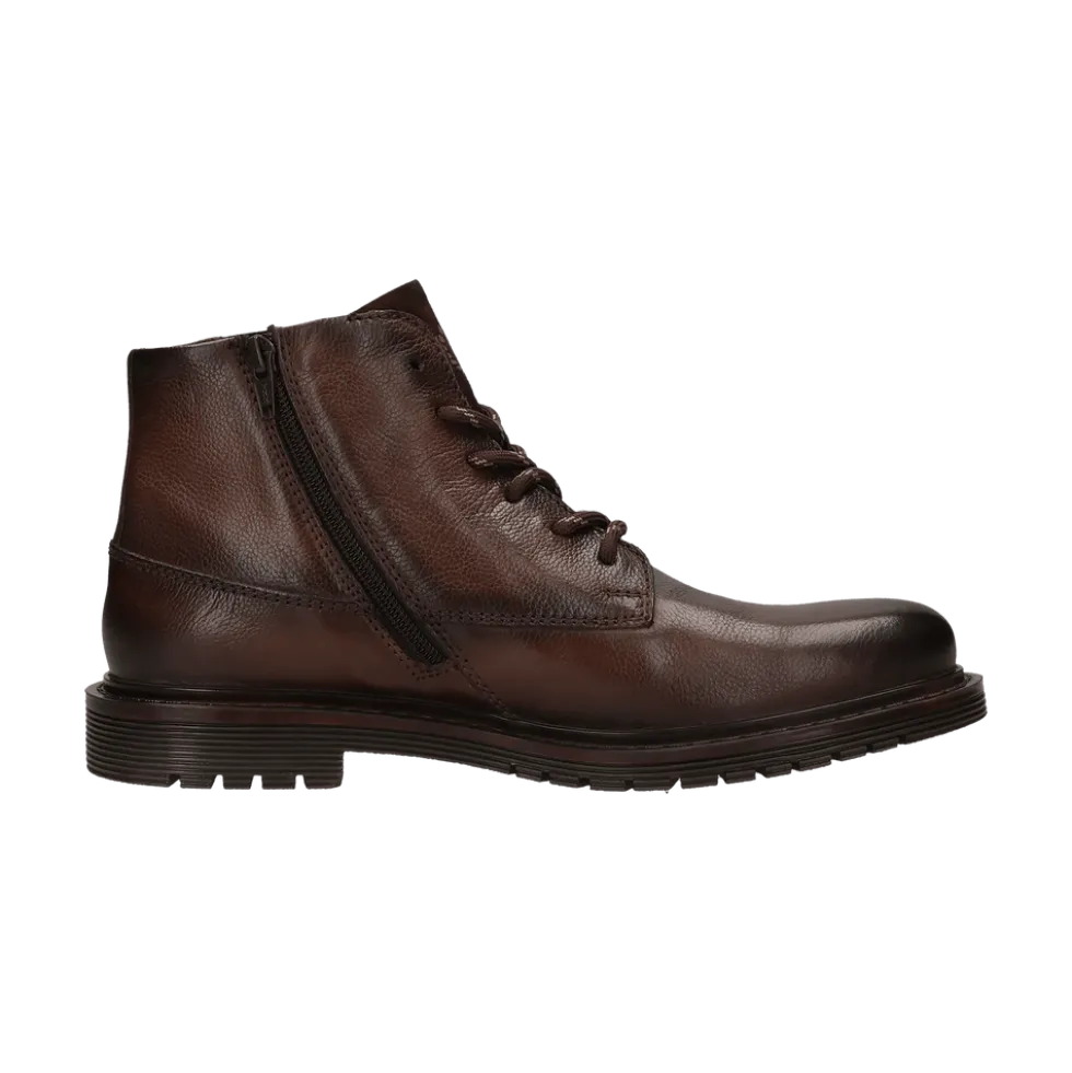 Leder Schnürstiefel braun