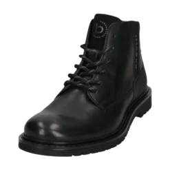 Leder Schnürstiefel braun