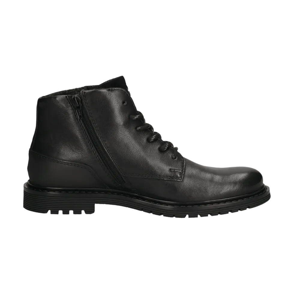 Leder Schnürstiefel braun