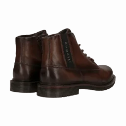 Leder Schnürstiefel braun
