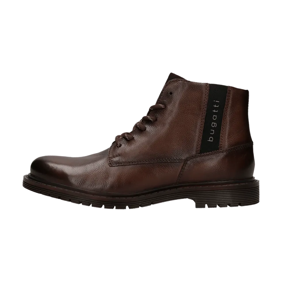 Leder Schnürstiefel braun