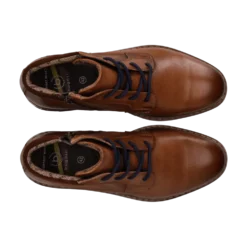 Leder Schnürstiefel cognac