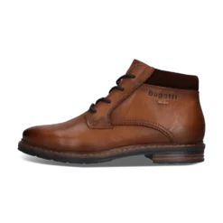 Leder Schnürstiefel cognac
