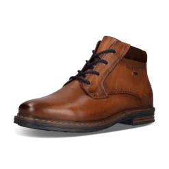 Leder Schnürstiefel cognac