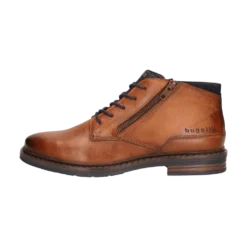 Leder Schnürstiefel cognac