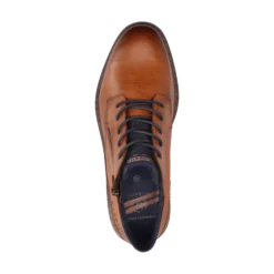 Leder Schnürstiefel cognac