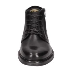 Leder Schnürstiefel cognac