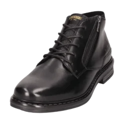 Leder Schnürstiefel cognac