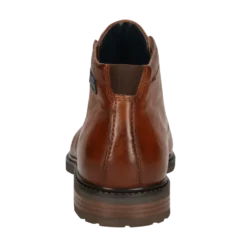 Leder Schnürstiefel cognac