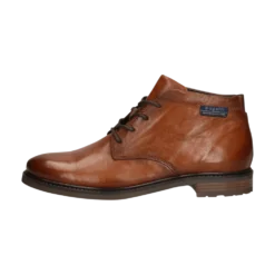 Leder Schnürstiefel cognac