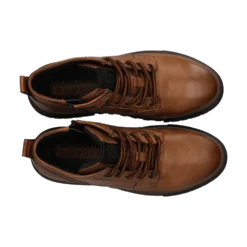 Leder Schnürstiefel cognac