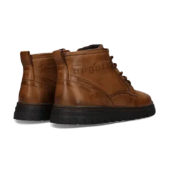 Leder Schnürstiefel cognac