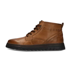 Leder Schnürstiefel cognac