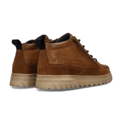 Leder Schnürstiefel cognac