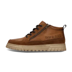 Leder Schnürstiefel cognac