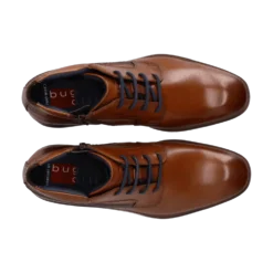 Leder Schnürstiefel cognac