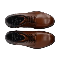 Leder Schnürstiefel cognac