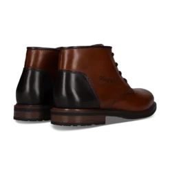 Leder Schnürstiefel cognac