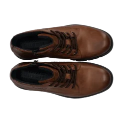 Leder Schnürstiefel cognac