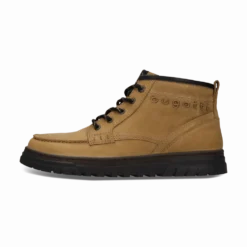 Leder Schnürstiefel cognac