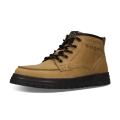 Leder Schnürstiefel cognac