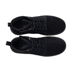 Leder Schnürstiefel dunkelblau