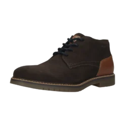 Leder Schnürstiefel dunkelblau