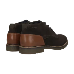 Leder Schnürstiefel dunkelblau