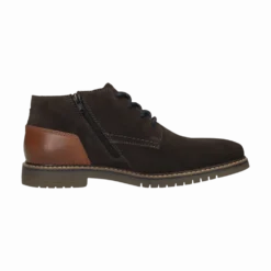 Leder Schnürstiefel dunkelblau