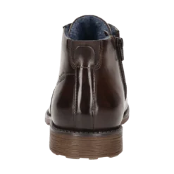 Leder Schnürstiefel dunkelbraun