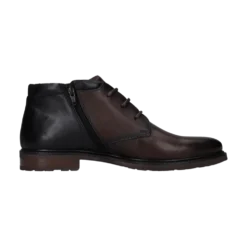 Leder Schnürstiefel dunkelbraun