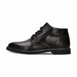 Leder Schnürstiefel dunkelbraun