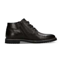 Leder Schnürstiefel dunkelbraun
