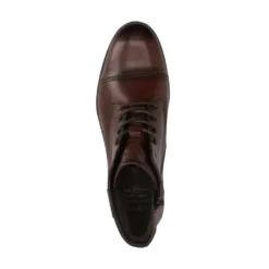 Leder Schnürstiefel mittelbraun
