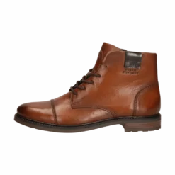 Leder Schnürstiefel mittelbraun