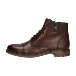 Leder Schnürstiefel mittelbraun
