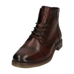 Leder Schnürstiefel mittelbraun