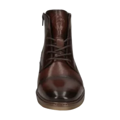 Leder Schnürstiefel mittelbraun