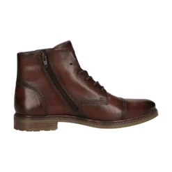 Leder Schnürstiefel mittelbraun