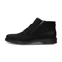 Leder Schnürstiefel schwarz